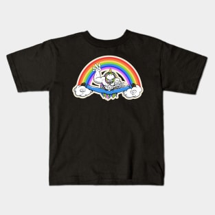 Unicorn, facial split Kids T-Shirt